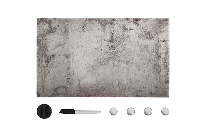 Magnetisk tavla glasskiva 100x60 cm - Grå - Inredning - Tavlor & konst - Presentationstavla & rittavla - Whiteboard & glastavla