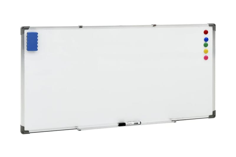 Magnetisk whiteboard vit 110x60 cm stål