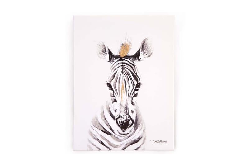 CHILDHOME Oljemålning 30x40cm zebra - Vit - Inredning - Tavlor & konst - Oljemålning