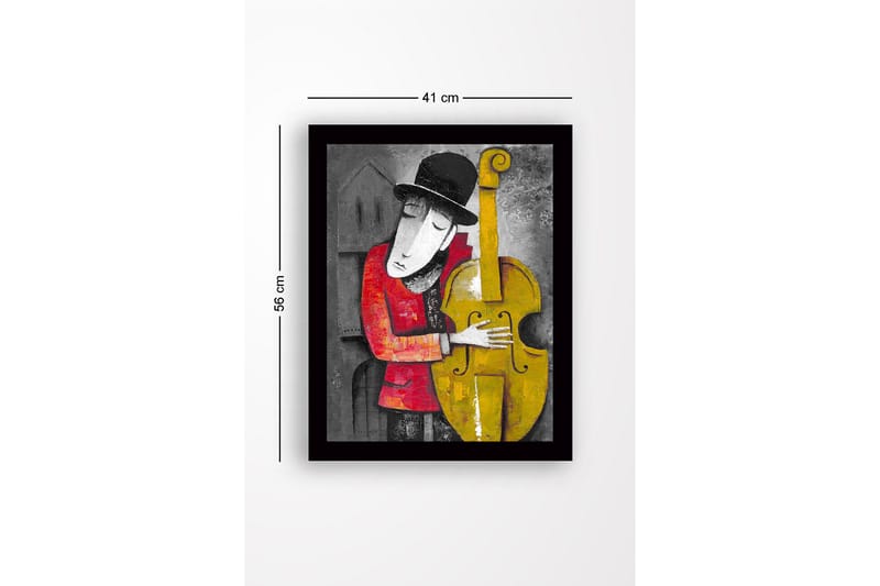 Dekorativ Inramad MDF-målning 41x56 cm - Flerfärgad - Inredning - Tavlor & konst