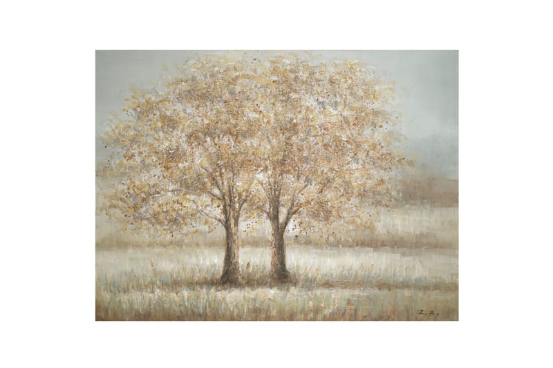 Oljemålning Två träd 90x120cm - Inredning - Tavlor & konst - Oljemålning