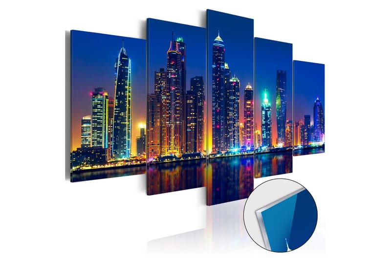 Tavla På Akryl Nights In Dubai 200x100 - Artgeist sp. z o. o. - Inredning - Väggdekor - Tapet & tapettillbehör - Fototapet