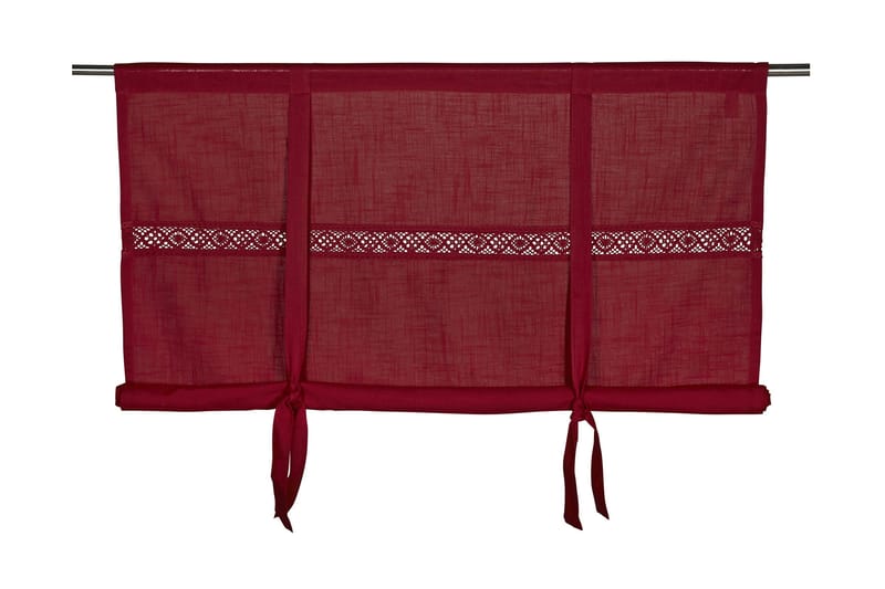 Capasin Hissgardin 120x120 cm - Röd - Heminredning - Textilier - Gardiner