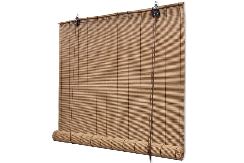 Rullgardin bambu 2 st 150x220 cm brun - Brun - Heminredning - Textilier - Gardiner