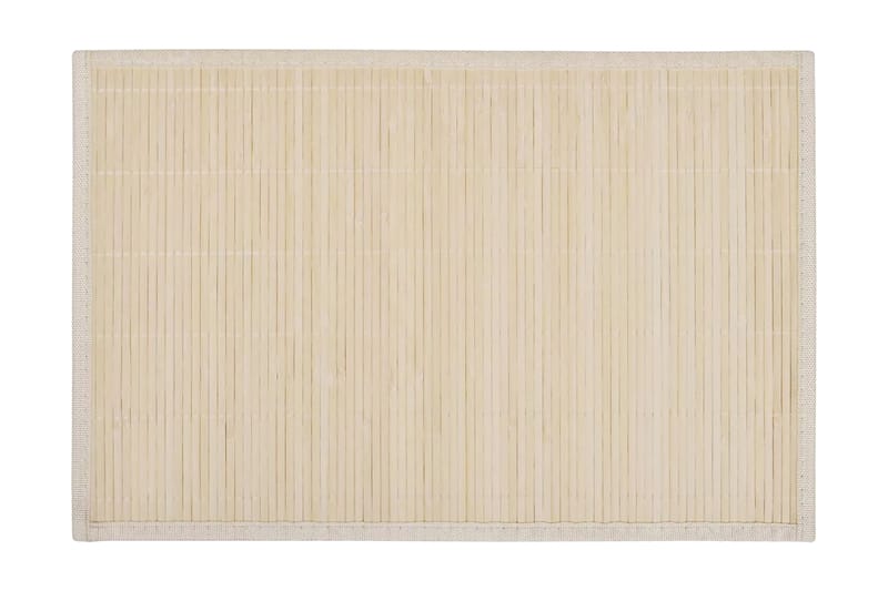 6 Bordstabletter i bambu 30x45 cm naturfärg - Beige - Heminredning - Textilier - Kökstextilier