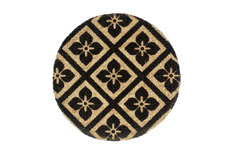 Bordstabletter 4 st svart 38 cm rund jute - Svart - Heminredning - Textilier - Kökstextilier
