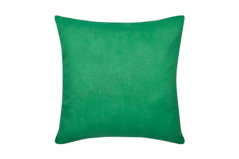 4 Kuddöverdrag i bomull gröna 50x50 cm - Grön - Heminredning - Textilier - Kuddfodral