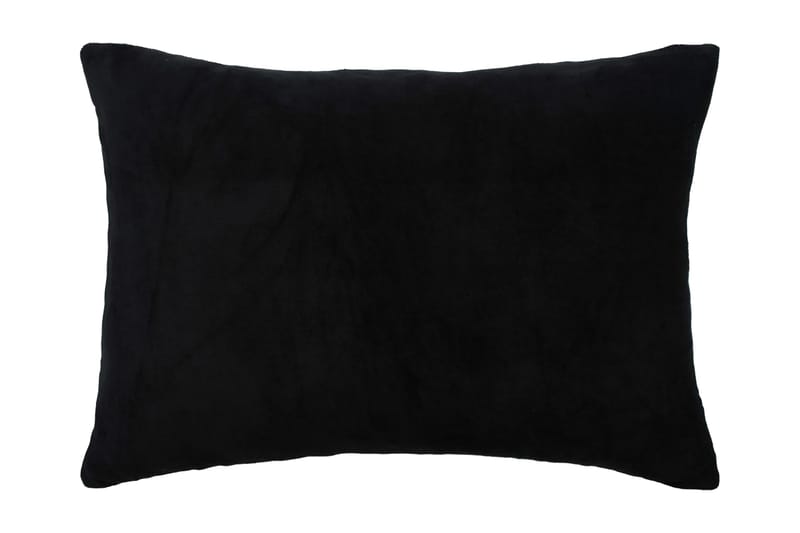 Kudde 2 st velour 40x60 cm svart - Svart - Heminredning - Textilier - Prydnadskuddar