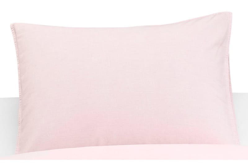 Örngott Tvättad Linnelook 50x60 cm Rosa - Borganäs - Heminredning - Textilier - Sängkläder