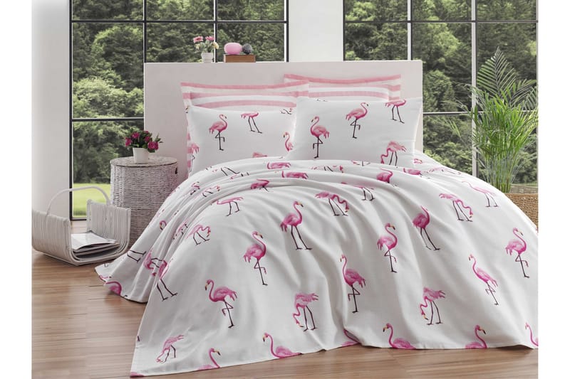 EnLora Home Överkast 200x235 cm - Rosa - Heminredning - Textilier - Sängkläder
