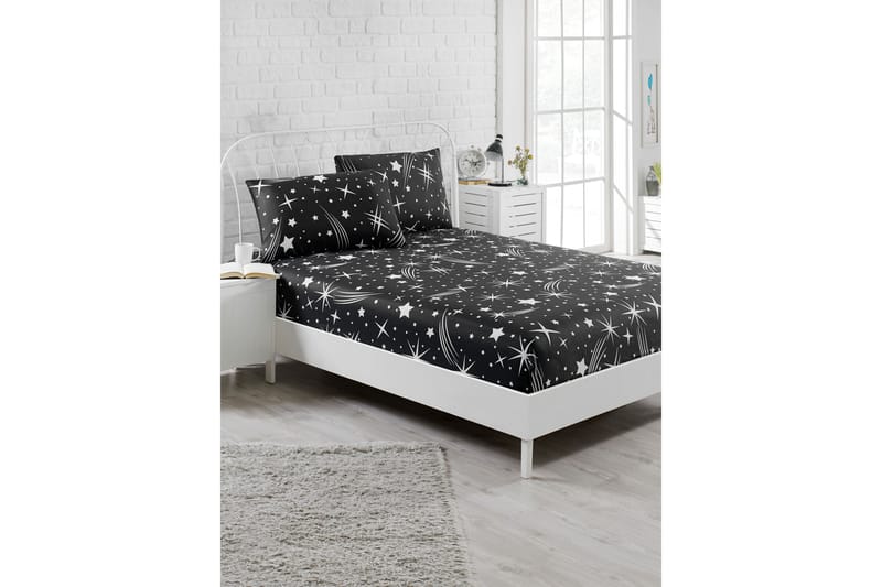 EnLora Home Lakan Enkelt 100x200 cm+Kuddfodral - Svart - Heminredning - Textilier - Sängkläder