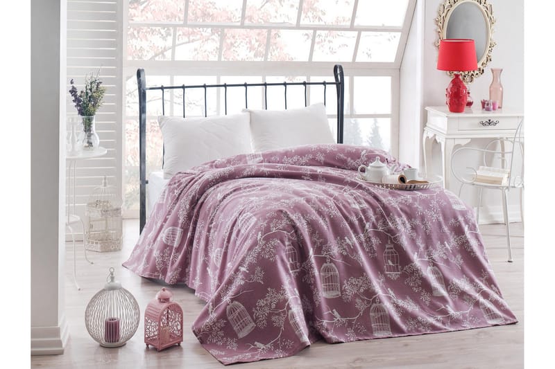 Eponj Home Överkast Dubbelt 200x235 cm - Lila/Vit - Heminredning - Textilier - Sängkläder