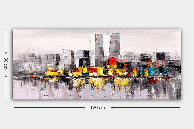 Canvastavla YTY Buildings & Cityscapes Flerfärgad - 120x50 cm - Heminredning - Väggdekor - Canvastavlor
