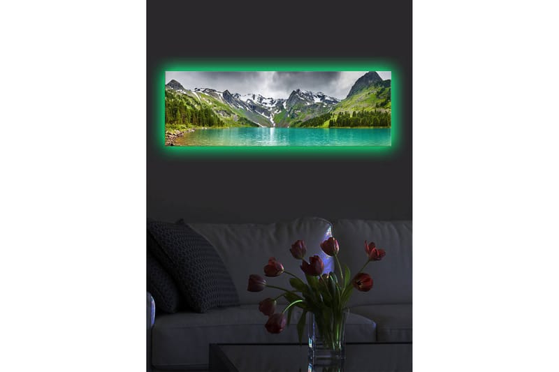 Dekorativ Canvasmålning LED-belysning - Flerfärgad - Heminredning - Väggdekor - Canvastavlor