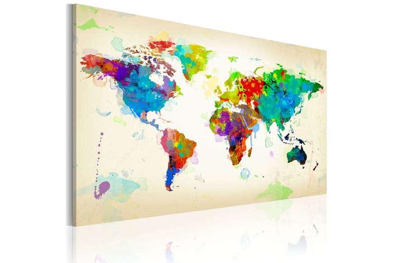 Tavla All colors of the World 120x80 - Finns i flera storlekar - Heminredning - Väggdekor - Canvastavlor