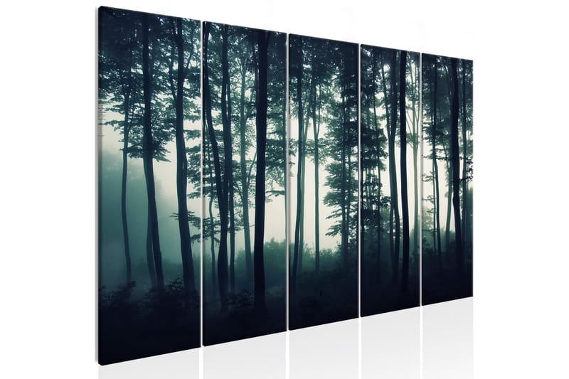 Tavla Dark Forest 5 Parts Narrow 200x80 - Finns i flera storlekar - Heminredning - Väggdekor - Canvastavlor