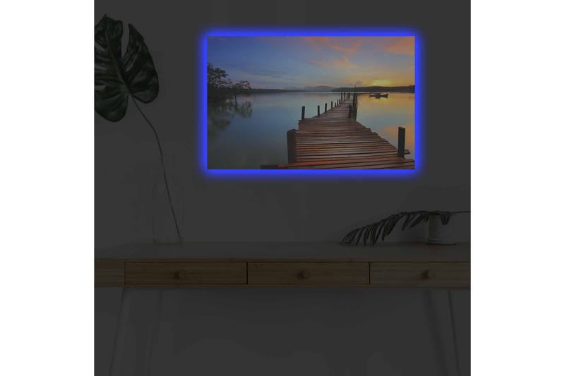 Väggdekor LED-belysning Canvas Målning - Heminredning - Väggdekor - Canvastavlor