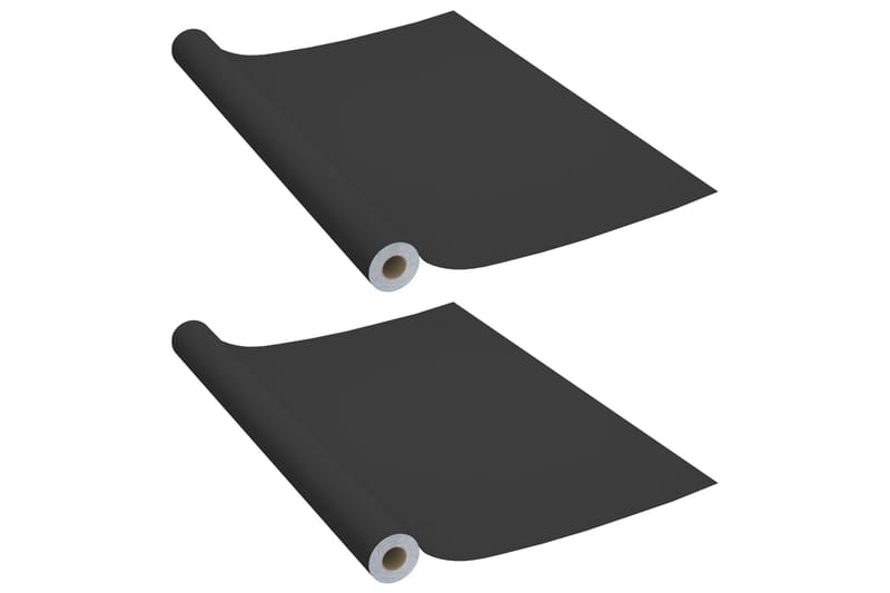 Dekorplast 2 st svart 500x90 cm PVC - Svart - Inredning - Väggdekor - Dekorplast & kakeldekor