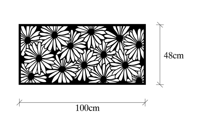 Decorative Panel 3 - Väggdekor - Svart - Inredning - Väggdekor - Skylt - Plåtskyltar