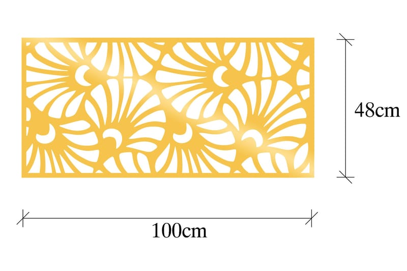 Decorative Panel 7 Väggdekor - Guld - Inredning - Väggdekor - Skylt - Plåtskyltar