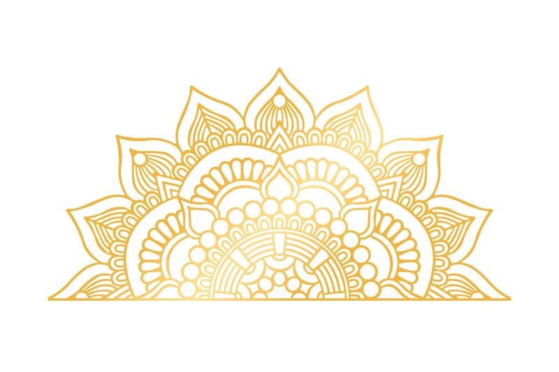 Mandalas 3 Väggdekor - Guld - Textil & mattor - Sängkläder - Bäddset & påslakanset