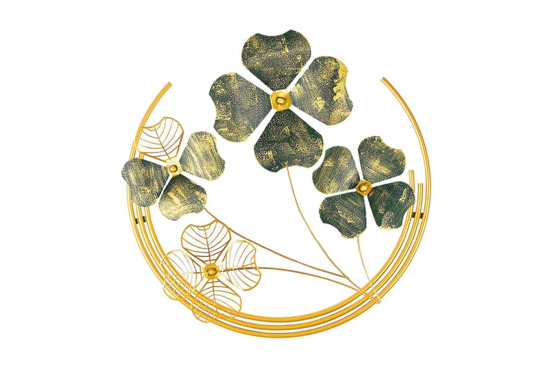 Shihezi Väggdekor - Grön/Guld - Inredning - Väggdekor - Skylt - Plåtskyltar