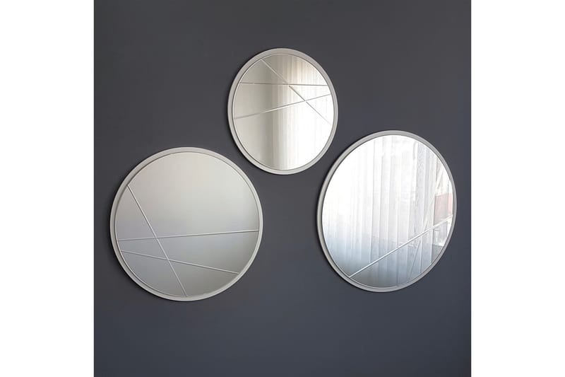 Bruggink Spegelset Tre Delar 60 cm - Silver - Heminredning - Väggdekor - Speglar