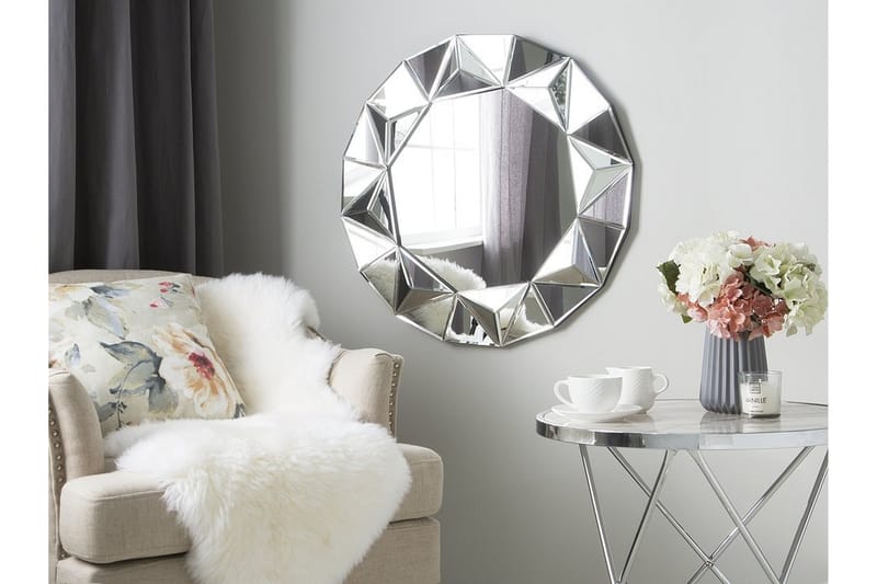 Habay Spegel 70 cm - Silver - Heminredning - Väggdekor - Speglar
