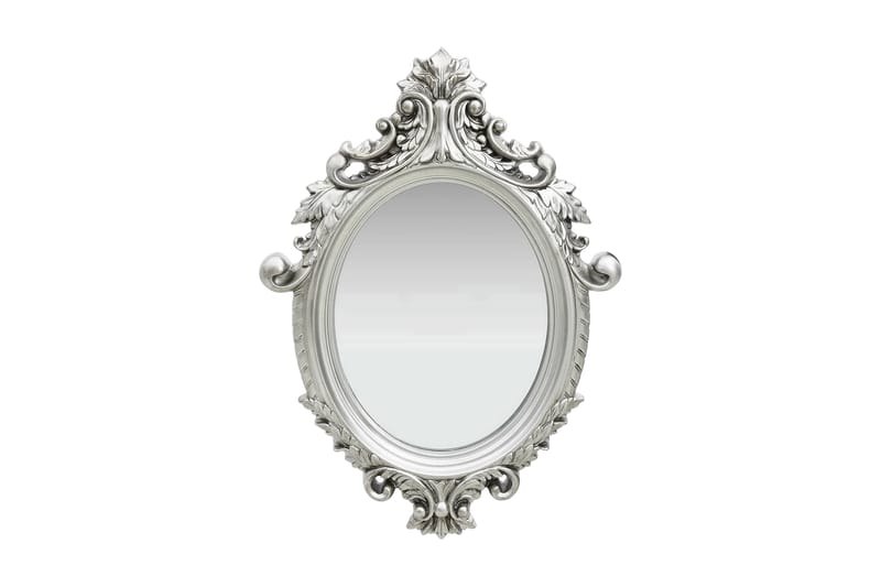 Väggspegel slottsstil 56x76 cm silver - Silver - Heminredning - Väggdekor - Speglar