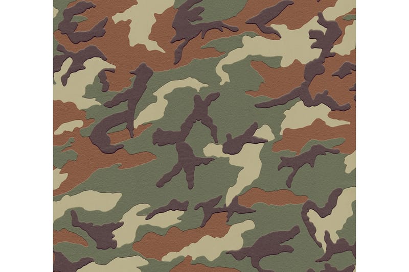 Camouflage Tapet Boys & Girls Ovävd - AS Creation - Inredning - Väggdekor - Tapet & tapettillbehör - Barntapet