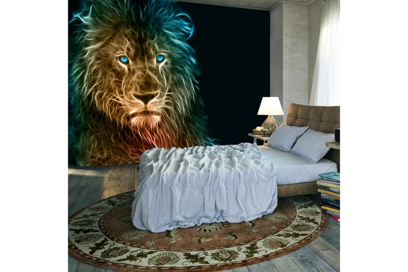 Fototapet Abstract Lion 300x210 - Artgeist sp. z o. o. - Inredning - Väggdekor - Tapet & tapettillbehör - Fototapet