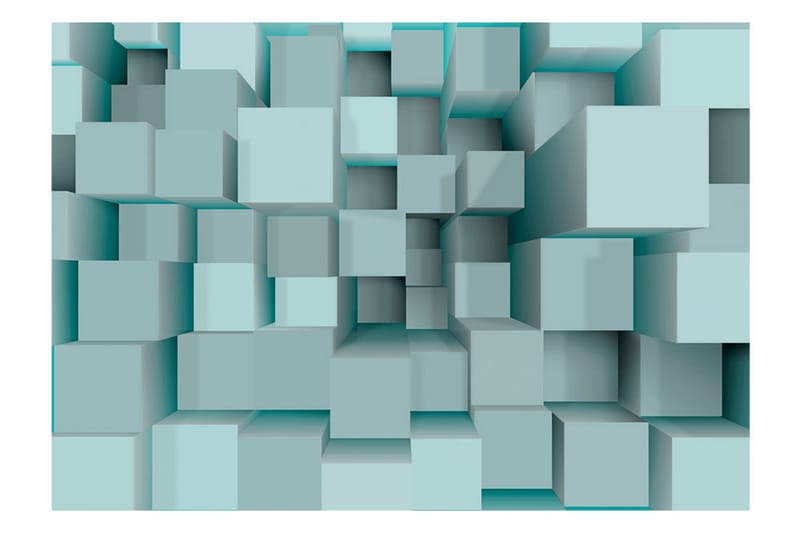 Fototapet Blue Puzzle 300x210 - Artgeist sp. z o. o. - Inredning - Väggdekor - Tapet & tapettillbehör - Fototapet