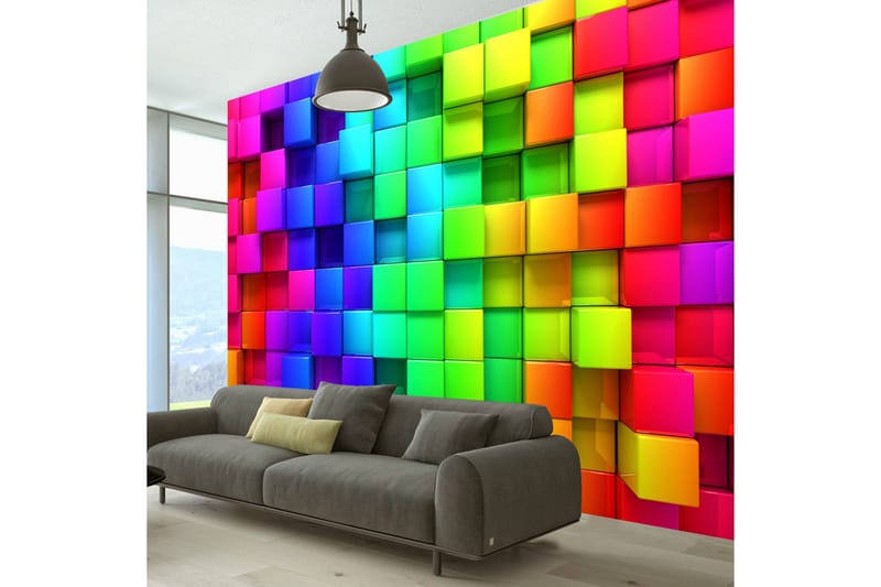 Fototapet Colourful Cubes 100x70