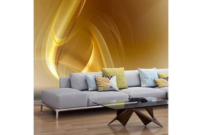 Fototapet Gold Fractal Background 300x231 - Artgeist sp. z o. o. - Inredning - Väggdekor - Tapet & tapettillbehör - Fototapet