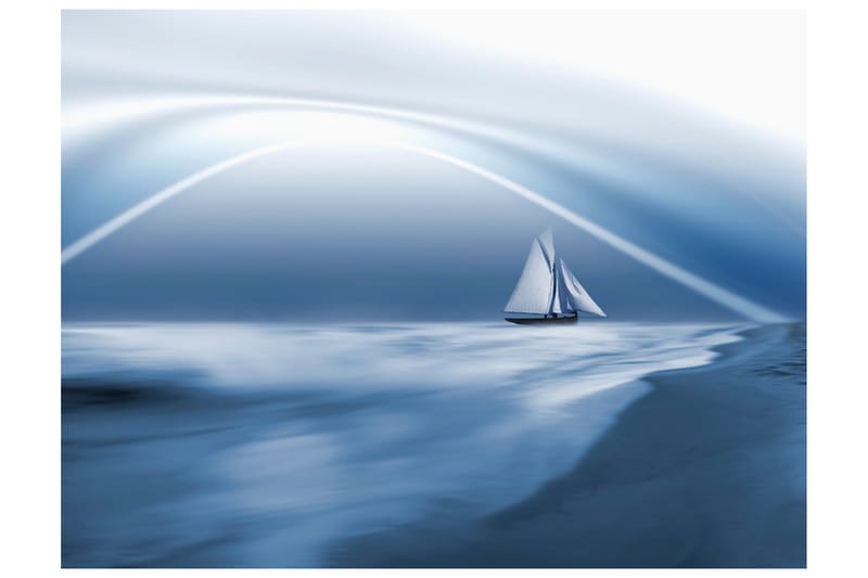 Fototapet Lonely Sail Drifting 300x231 - Artgeist sp. z o. o. - Inredning - Väggdekor - Tapet & tapettillbehör - Fototapet