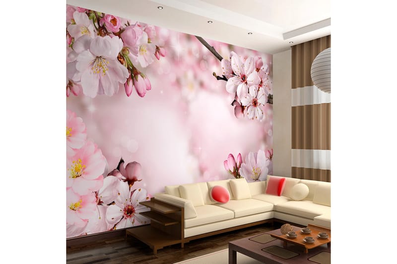 Fototapet Spring Cherry Blossom 300x210 - Artgeist sp. z o. o. - Inredning - Väggdekor - Tapet & tapettillbehör - Fototapet