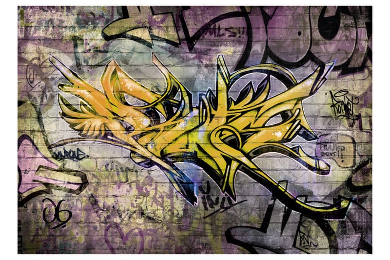Fototapet Stunning Graffiti 300x210 - Artgeist sp. z o. o. - Inredning - Väggdekor - Tapet & tapettillbehör - Fototapet