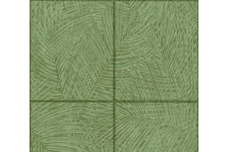 Palm tree Tapet Sumatra Ovävd Grön - AS Creation - Inredning - Väggdekor - Tapet & tapettillbehör - Mönstrad tapet