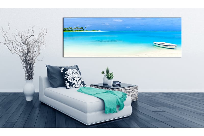 Tavla Azure Paradise 120x40 - Finns i flera storlekar - Heminredning - Väggdekor - Canvastavlor