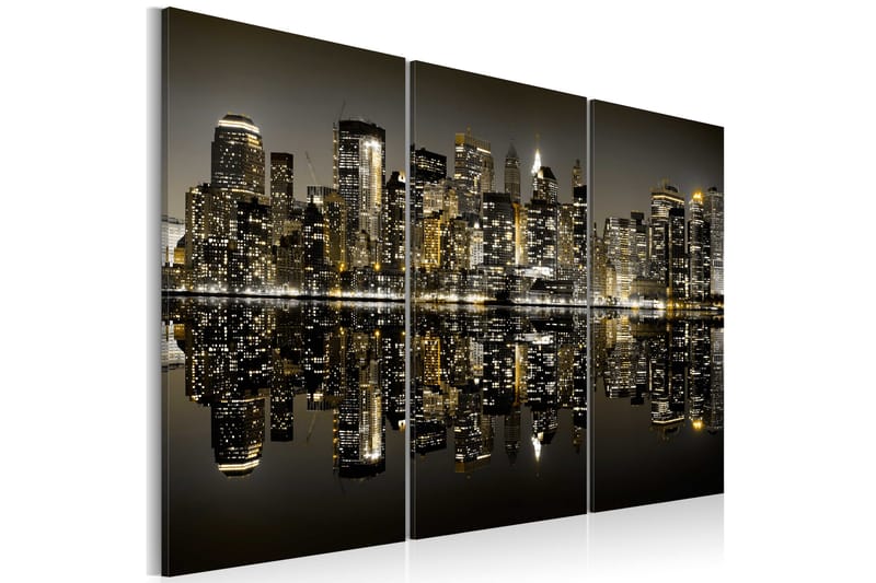 Tavla Golden New York 60x40 - Finns i flera storlekar - Heminredning - Väggdekor - Canvastavlor
