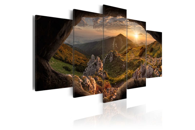 Tavla Sunset In The Valley 100x50 - Finns i flera storlekar - Heminredning - Väggdekor - Canvastavlor