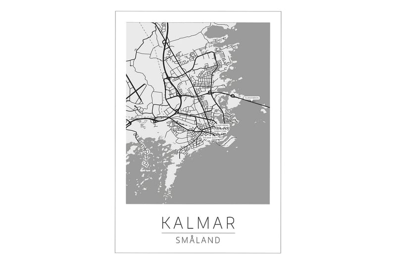 Kalmar Stadskarta Poster - 50x70cm | Trademax