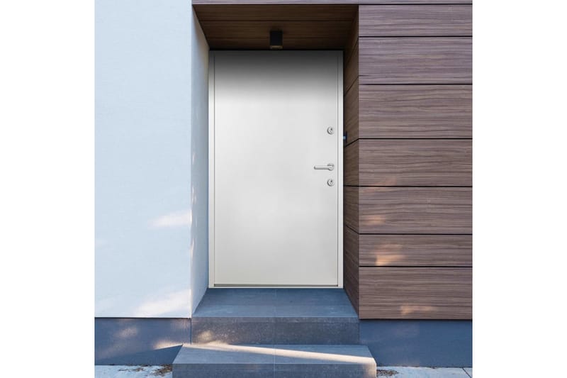 Ytterdörr aluminium vit 100x200 cm - Vit - Hus & renovering - Bygg - Dörrar & Portar - Ytterdörrar - Enkelytterdörr