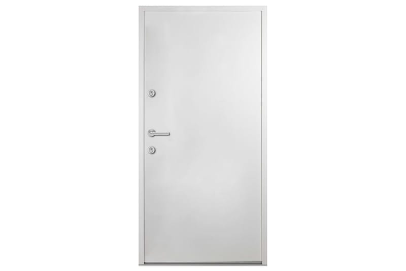 Ytterdörr aluminium vit 110x207,5 cm - Vit - Hus & renovering - Bygg - Dörrar & Portar - Ytterdörrar - Enkelytterdörr