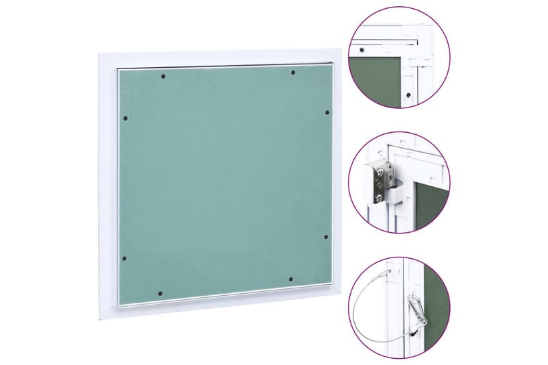 Inspektionslucka med aluminiumram och gipsskiva 400x400 mm - Hus & renovering - Bygg - Fönster - Fönstertillbehör - Fönsterluckor