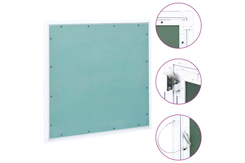 Inspektionslucka med aluminiumram och gipsskiva 500x500 mm - Hus & renovering - Bygg - Fönster - Fönstertillbehör - Fönsterluckor