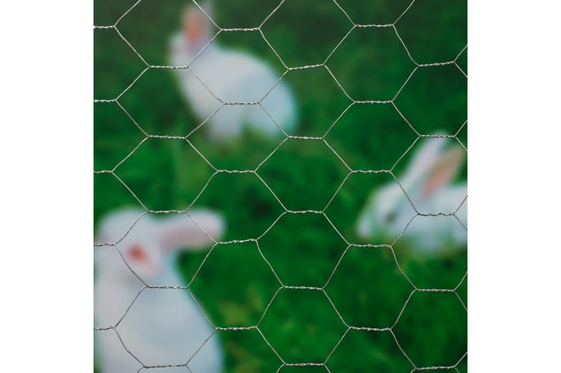 Nature Ståltrådsnät hexagonalt 0,5x10 m 40 mm galvaniserat s - Grå - Hus & renovering - Bygg - Gjutning & husgrund - Armering - Ståltråd & najtråd