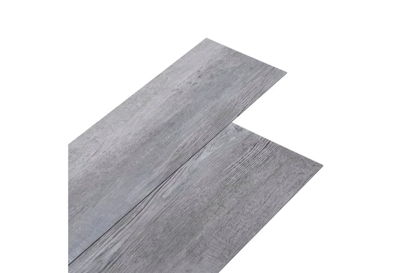 PVC-golvbrädor 5,02 m² självhäftande 2 mm mattgrått trä - Grå - Utemöbler - Balkong - Balkonggolv - Trall balkong