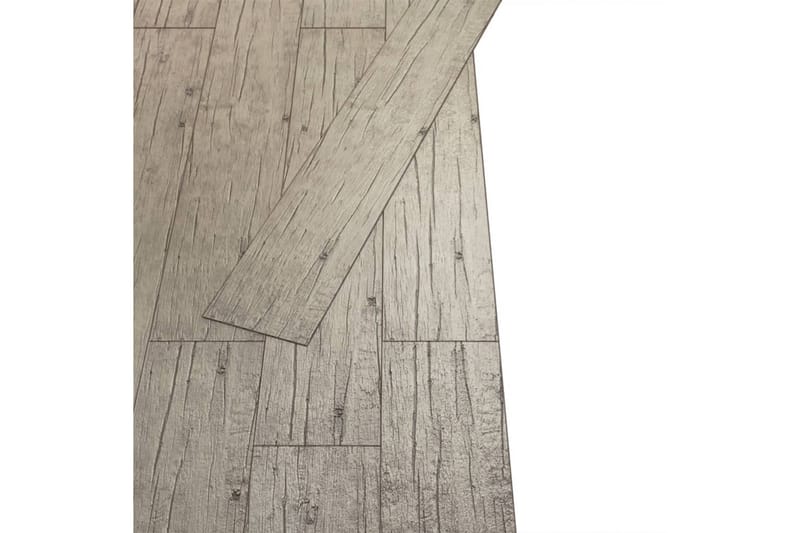 Självhäftande PVC-golvbrädor 2,51 m² 2 mm ekfärgad - Grå - Hus & renovering - Bygg - Golv, vägg & tak - Golv - Vinylgolv & plastgolv