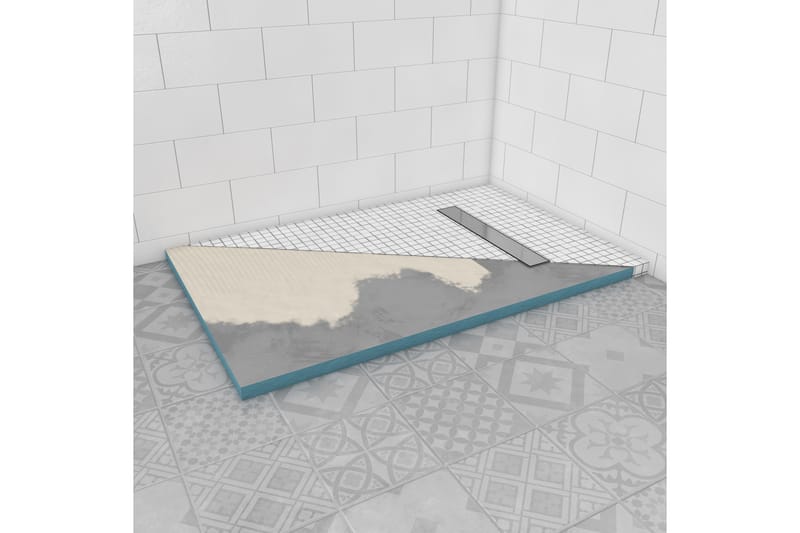 Bottenplatta för dusch 140x90 cm - Grå/Flerfärgad - Hus & renovering - Bygg - Golv, vägg & tak - Tak & isolering - Isolering & cellplast